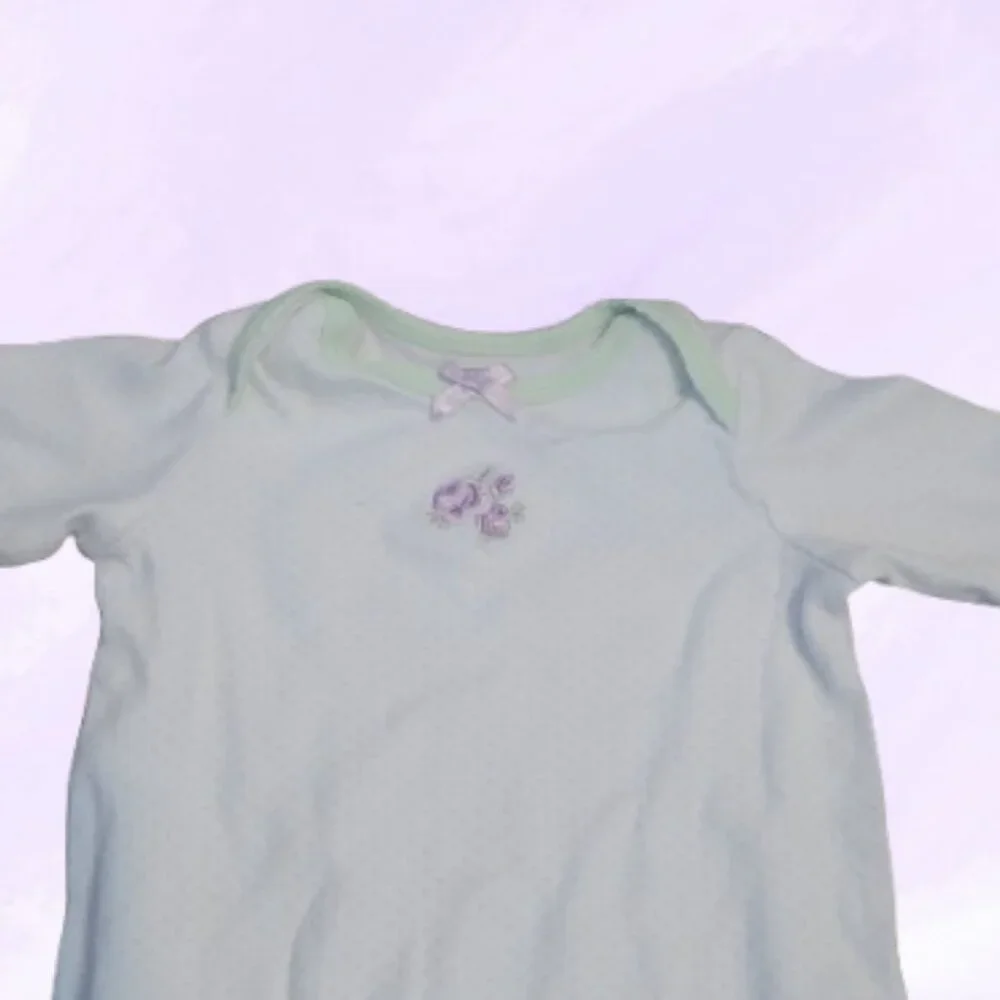 Little Me baby sleeper in light green size 0-3 months infant new born pjs pajama